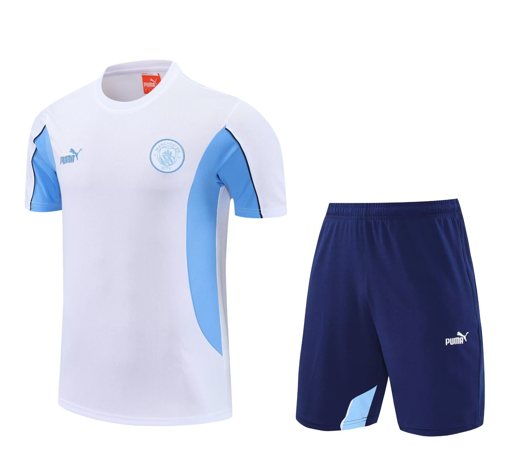 AAA Quality Man City 25/26 White/Blue Training Kit Jersey